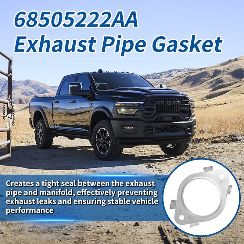 HAVANSIDY Upgraded 68505222AA Exhaust Pipe Gasket for Dodge RAM 1500 3.6L & 5.7L 2019 2020 2021 2022, Exhaust Flange Gasket for Ram - Image 2